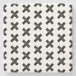 Schwarzweiß "Multiplizieren" Mathematik Symbol Lin Steinuntersetzer