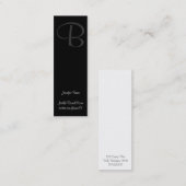 Schwarzweiss-Murray Hill Mini Visitenkarte (Vorne/Hinten)