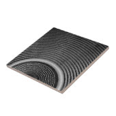 Schwarzweiss-Musik-Lautsprecher und Schallwellen Fliese (Seite)