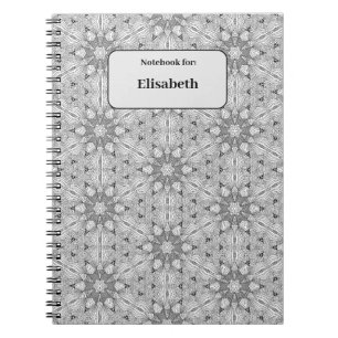 Schwarzweiß-Muster - angepasstes Notebook Notizblock