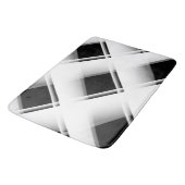 Schwarzweiss-Muster Badematte (Schrägansicht)