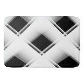 Schwarzweiss-Muster Badematte (Vorderseite)