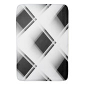 Schwarzweiss-Muster Badematte (Vorderseite Vertikal)