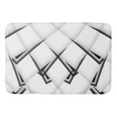 Schwarzweiss-Muster Badematte (Vorderseite)