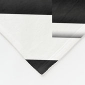 Schwarzweiss-Muster Fleecedecke (Ecke)