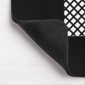 Schwarzweiss-Muster Mousepad (Ecke)