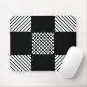 Schwarzweiss-Muster Mousepad (Mit Mouse)