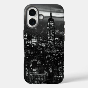 Schwarzweiß New York City iPhone 16 Hülle
