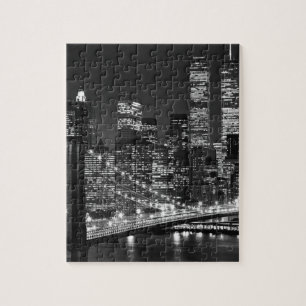 Schwarzweiß New York City Puzzle