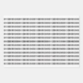 Schwarzweiß-niedliche Weihnachtsmuster Geschenkpapier Set (Vorderseite 2)