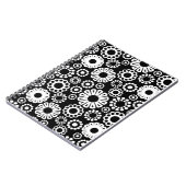 Schwarzweiß-Notebook mit Blumenmuster Notizblock (Linke Seite)