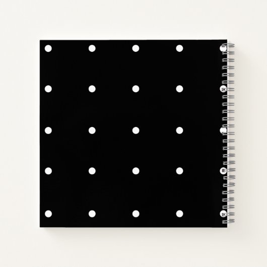 Schwarzweiß Notizblock (Rückseite)