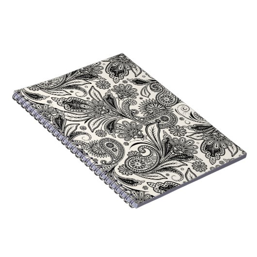 Schwarzweiß Notizblock (Rechte Seite)