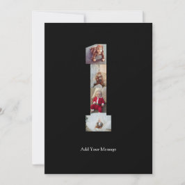 Schwarzweiß-Nummer 1 FotoCollage Ankündigung