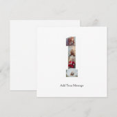 Schwarzweiß-Nummer 1 FotoCollage Ankündigung (Vorne/Hinten)