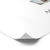 Schwarzweiß-Nummer 1 FotoCollage Poster (Ecke)