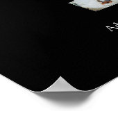 Schwarzweiß-Nummer 1 FotoCollage Poster (Ecke)