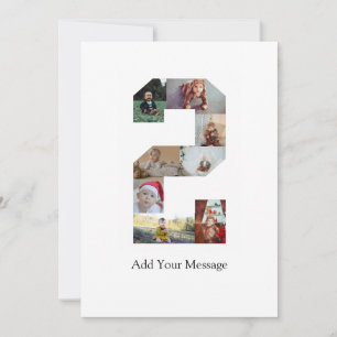 Schwarzweiß-Nummer 2 FotoCollage Ankündigung