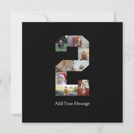 Schwarzweiß-Nummer 2 FotoCollage Ankündigung