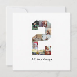 Schwarzweiß-Nummer 2 FotoCollage Ankündigung