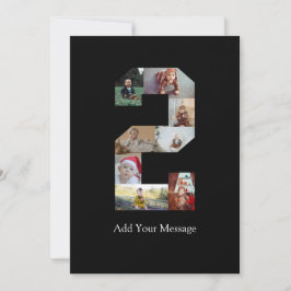 Schwarzweiß-Nummer 2 FotoCollage Ankündigung