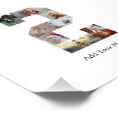 Schwarzweiß-Nummer 2 FotoCollage Fotodruck (Ecke)