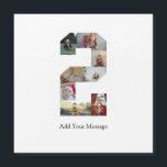 Schwarzweiß-Nummer 2 FotoCollage Magnetkarte<br><div class="desc">Passen Sie Ihre eigene Fotografie an. Sie können dieses maßgeschneiderte Produkt für besondere Anlässe wie Hochzeiten,  Geburtstage,  Weihnachten,  Feiertage,  Gedenkfeiern,  Abschluss und Jahrestage herstellen. Es kann auch als Geschenk an Ihre beste Freundin,  nahe Freundin,  Familie und Verwandte gegeben werden.</div>