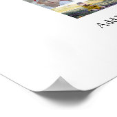 Schwarzweiß-Nummer 2 FotoCollage Poster (Ecke)