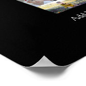 Schwarzweiß-Nummer 2 FotoCollage Poster (Ecke)