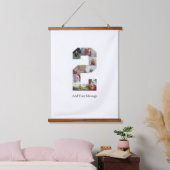 Schwarzweiß-Nummer 2 FotoCollage Wandteppich Mit Holzrahmen (Schlafzimmer)