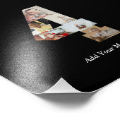 Schwarzweiß-Nummer 4 FotoCollage Fotodruck (Ecke)