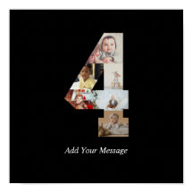 Schwarzweiß-Nummer 4 FotoCollage