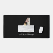 Schwarzweiß-Nummer 4 FotoCollage Schreibtischunterlage (Tastatur & Maus)