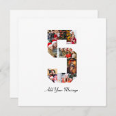 Schwarzweiß-Nummer 5 FotoCollage Ankündigung (Vorne/Hinten)