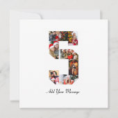 Schwarzweiß-Nummer 5 FotoCollage Ankündigung (Vorderseite)