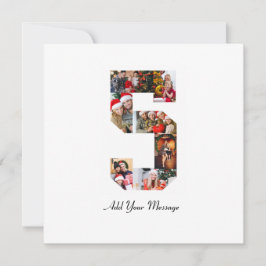 Schwarzweiß-Nummer 5 FotoCollage Ankündigung