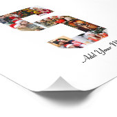 Schwarzweiß-Nummer 5 FotoCollage Fotodruck (Ecke)