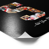 Schwarzweiß-Nummer 5 FotoCollage Fotodruck (Ecke)