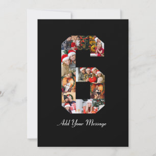 Schwarzweiß-Nummer 6 FotoCollage Ankündigung