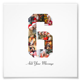 Schwarzweiß-Nummer 6 FotoCollage Fotodruck