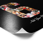 Schwarzweiß-Nummer 6 FotoCollage Fotodruck (Ecke)