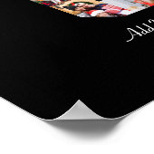 Schwarzweiß-Nummer 6 FotoCollage Poster (Ecke)