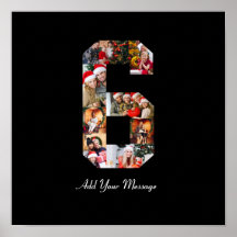 Schwarzweiß-Nummer 6 FotoCollage