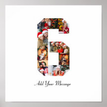 Schwarzweiß-Nummer 6 FotoCollage