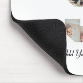 Schwarzweiß-Nummer 9 FotoCollage Mousepad (Ecke)