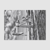 Schwarzweiss-Ölfeld-Pumpanlage Seidenpapier (Vorderseite)