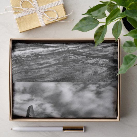 Schwarzweiss-Ölfeld-Pumpanlage Seidenpapier (Geschenk)