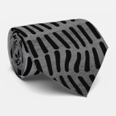 Schwarzweiß-Optik Krawatte (Gerollt)