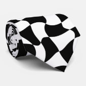 Schwarzweiß-Optik Krawatte (Gerollt)
