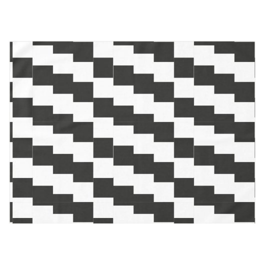 Schwarzweiß-Optik Tischdecke (Vorderseite (Horizontal))
